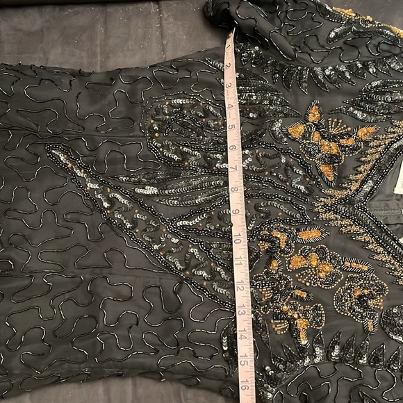 VTG beaded cocktail holiday sparkle dress - Picture 11 of 14
